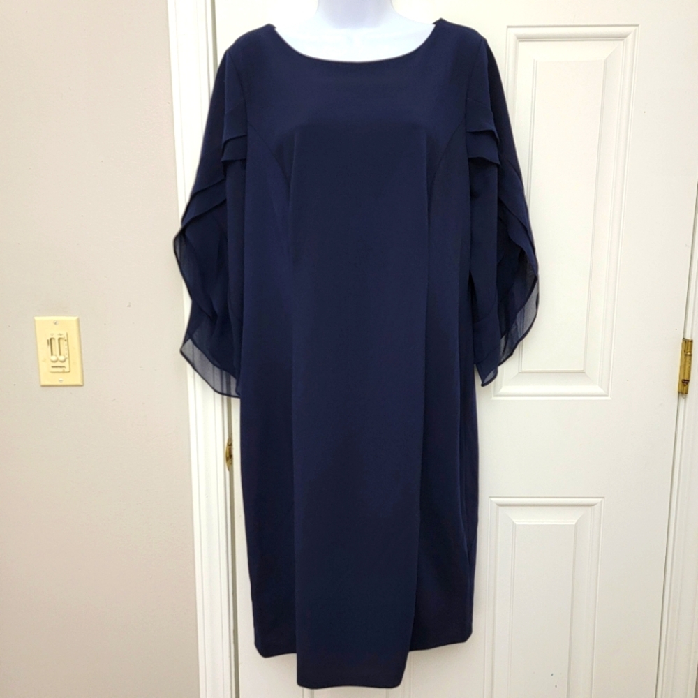 DKNY Navy Midi Dress